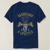 RETRO BARBERSHOP LIFESTYP T SHIRT T-SHIRT SWEATER  (Design vorne)