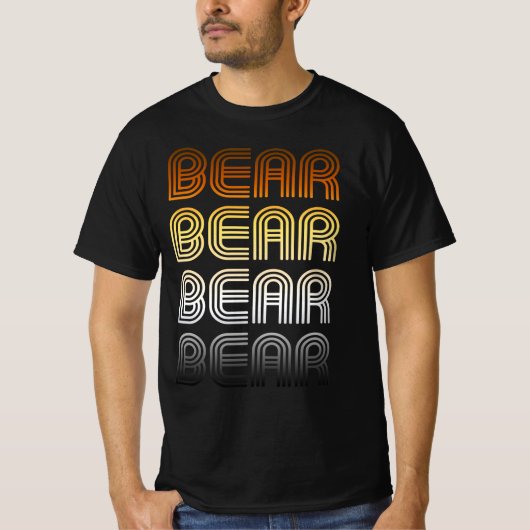 Retro-Bärenstolz T-Shirt (Vorderseite)