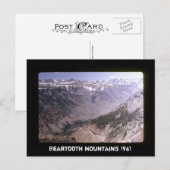 Retro Bärenzahnen - Landschaftliche Landschaft der Postkarte (Vorne/Hinten)