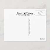 Retro Bärenzahnen - Landschaftliche Landschaft der Postkarte (Rückseite)