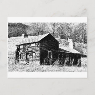 Retro Barn Postkarte