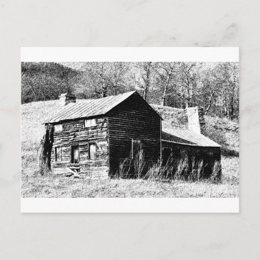 Retro Barn Postkarte (Vorderseite)