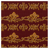 Retro barocker Mit Blumenburgunder Stoff (Nahaufnahme)