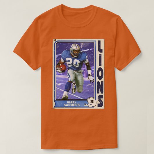 Retro Barry Sanders d T-Shirt (Design vorne)
