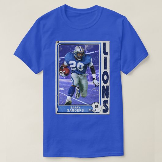 Retro Barry Sanders d T-Shirt (Design vorne)