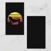 Retro Bartete Dragon Sunset Lizard Reptile Eigentü Visitenkarte (Vorne/Hinten)