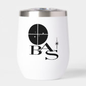 Retro BAS Stainless Steel Wine Tumbler (Vorderseite)