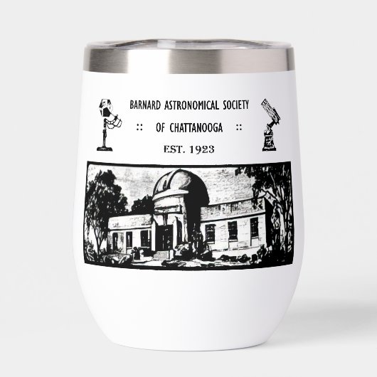 Retro BAS Stainless Steel Wine Tumbler (Rückseite)