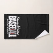 Retro Baseball ADD NAME Pinstripe Team Player Badhandtuch Set (Handtuch)