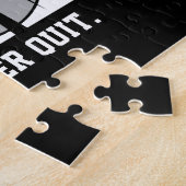 Retro Baseball ADD NAME Pinstripe Team Player Puzzle (Seite)