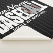 Retro Baseball ADD NAME Pinstripe Team Player Sherpadecke (3/4)