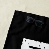 Retro Baseball ADD NAME Pinstripe Team Player Strandtuch (Beispiel)