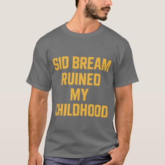 Retro Baseball Fan Shirt: "Sid Bream Ruin My Ch T-Shirt (Vorderseite)