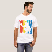Retro Baseball-Fänger T-Shirt (Vorne ganz)