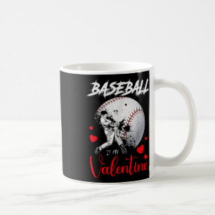 Retro Baseball ist mein ValentinsBaseball Ball Val Kaffeetasse