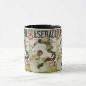 Retro Baseball: Klassischer Spielsport Tasse (Zentrum)