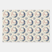 Retro-Baseball-Muster Geschenkpapier Set (Vorderseite 3)
