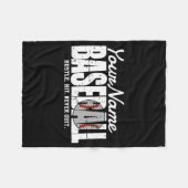 Retro-Baseball-Name-Pinstripe-Team-Player-T-Shirt Fleecedecke (Vorderseite (Horizontal))