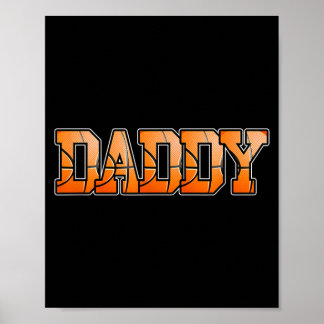 Retro Baseball Papa Daddy Geburtstagsfeier Poster