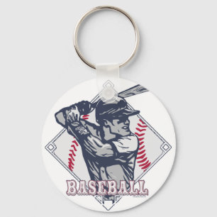 Retro-Baseball-Shirts und Geschenkartikel Schlüsselanhänger