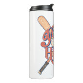 Retro-Baseball-Softball-Fan-Design Thermosbecher (Nach links gedreht)