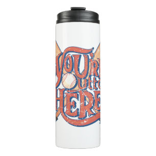 Retro Baseball Softball-Lüfterdesign Thermosbecher