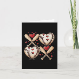 Retro Baseball Valentinstag Xoxo Funny Kids Boys Karte