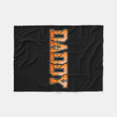 Retro-Baseball-Vater Daddy-Geburtstagsfeier Fleecedecke (Vorderseite (Horizontal))