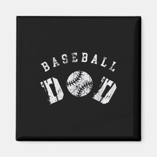 Retro Baseball Vater Frohes Vatertag für Männer Sp Magnet