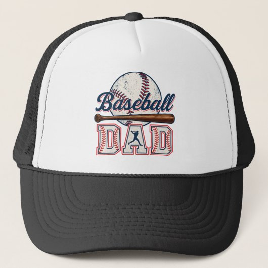 Retro Baseball-Vater Truckerkappe (Vorderseite)