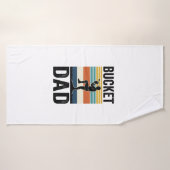 Retro-Baseball-Vater-Vektor-Design_1 Badehandtuch (Badehandtuch)