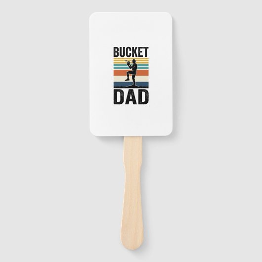 Retro-Baseball-Vater-Vektor-Design_1 Fächer (Vorderseite)