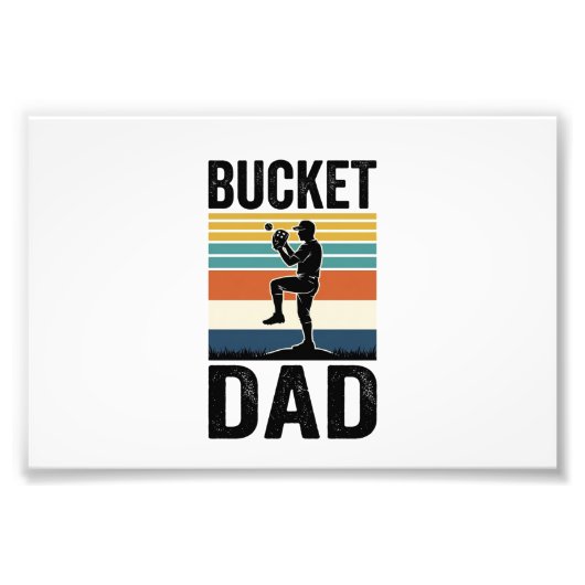 Retro-Baseball-Vater-Vektor-Design_1 Fotodruck (Vorne)