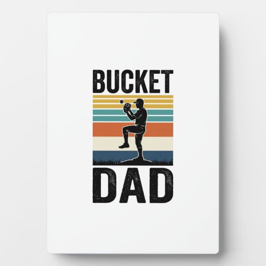 Retro-Baseball-Vater-Vektor-Design_1 Fotoplatte (Vorderseite)