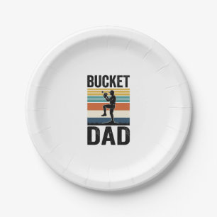 Retro-Baseball-Vater-Vektor-Design_1 für Bucket Da Pappteller