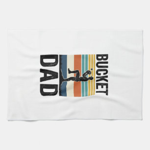 Retro-Baseball-Vater-Vektor-Design_1 Geschirrtuch