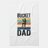 Retro-Baseball-Vater-Vektor-Design_1 Geschirrtuch (Vertikal)