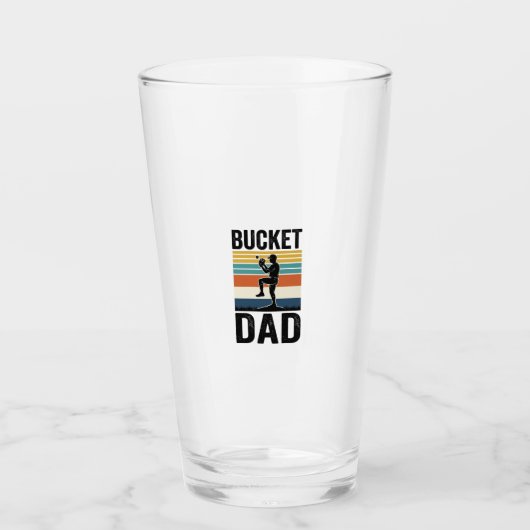 Retro-Baseball-Vater-Vektor-Design_1 Glas (Vorderseite)