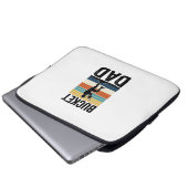 Retro-Baseball-Vater-Vektor-Design_1 Laptopschutzhülle (Vorne Knopf)