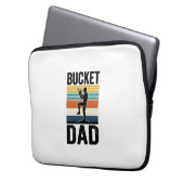Retro-Baseball-Vater-Vektor-Design_1 Laptopschutzhülle (Vorderseite Links)
