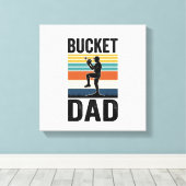 Retro-Baseball-Vater-Vektor-Design_1 Leinwanddruck (Insitu (Holzboden))