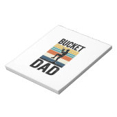 Retro-Baseball-Vater-Vektor-Design_1 Notizblock (Rotiert)