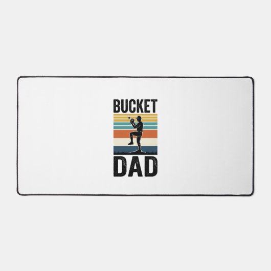 Retro-Baseball-Vater-Vektor-Design_1 Schreibtischunterlage (Vorderseite)