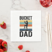 Retro-Baseball-Vater-Vektor-Design_1 Serviette (Beispiel)