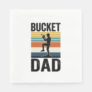 Retro-Baseball-Vater-Vektor-Design_1 Serviette