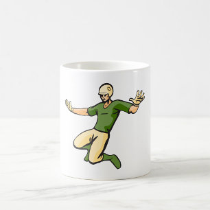 Retro-Baseballspieler Vintage-Sportsgrafik Kaffeetasse