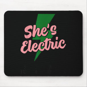 Retro Basic Blitz Zitat Sie Elektrisch Lustig Sim Mousepad