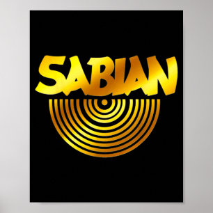 Retro Basic Gelb Sabian Zitat Lustig Vintage Poster