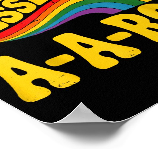 Retro Basic Ya Done Messed Up A A Ron Quote Funny  Poster (Ecke)