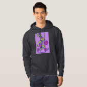 Retro-Basketball-Hase Hoodie (Vorne ganz)